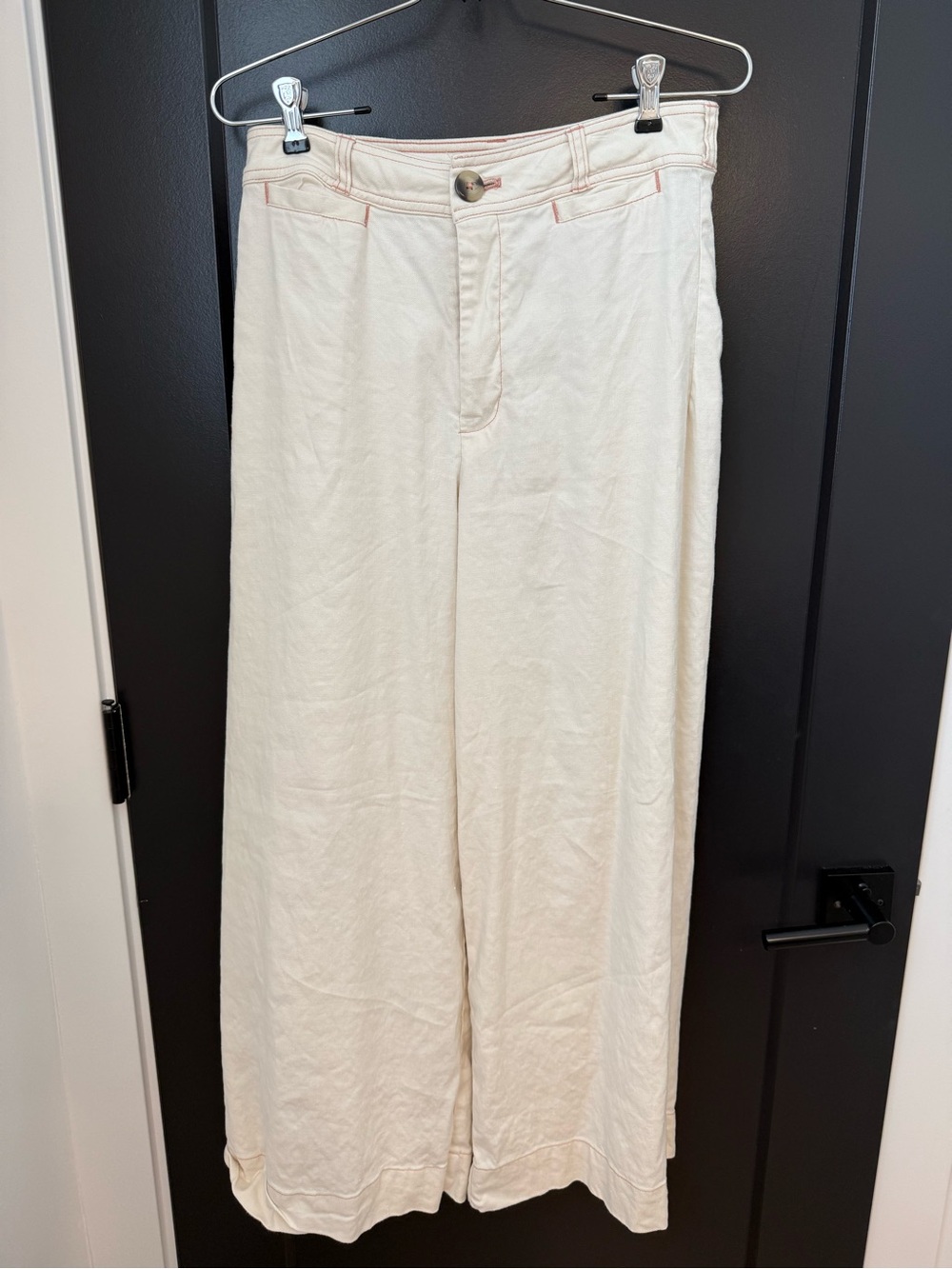 Anthropologie Maeve Wide Leg Linen Blend Pants